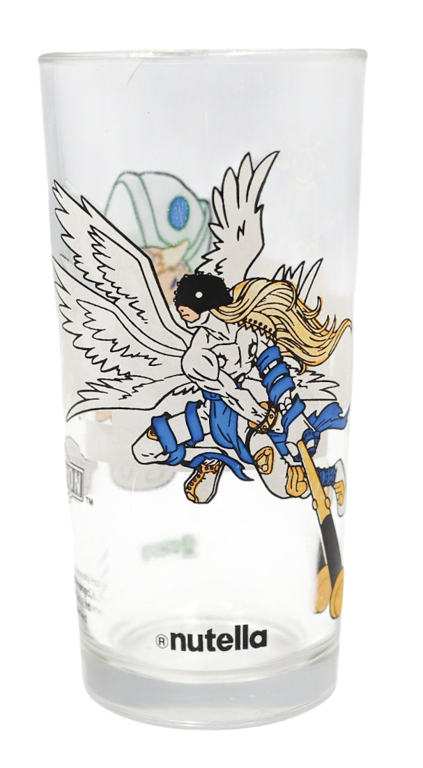 2002 Nutella Digimon Angemon Promotional Drinking Glass Highball Tumbler