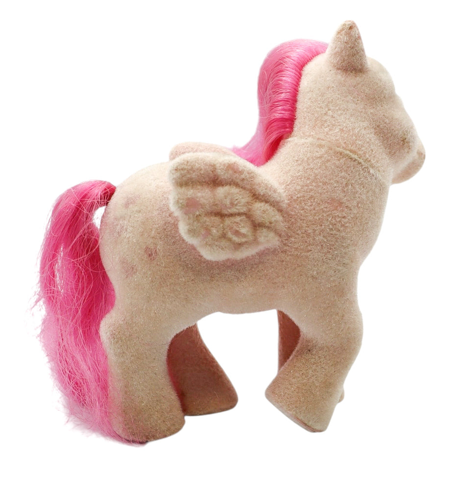 1986 Hasbro G1 My Little Pony So Soft Heart Throb Flocked