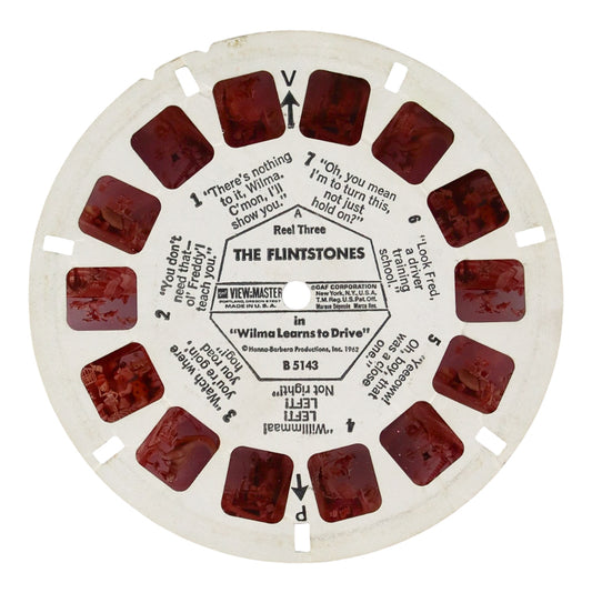 1962 View-Master The Flintstones "Wilma Learns to Drive" Reel