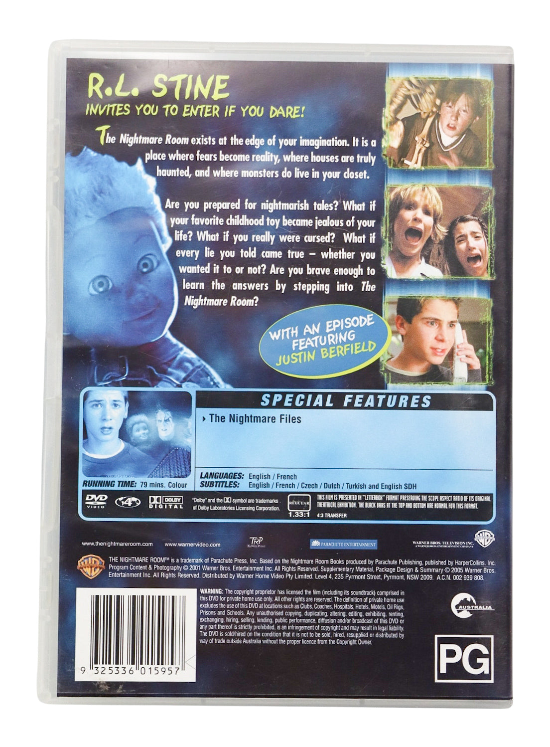 2002 R.L Stine's The Nightmare Room: Scareful What You Wish For DVD