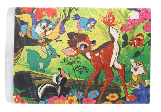 1970s Vintage Walt Disney Bambi Jigsaw Puzzle