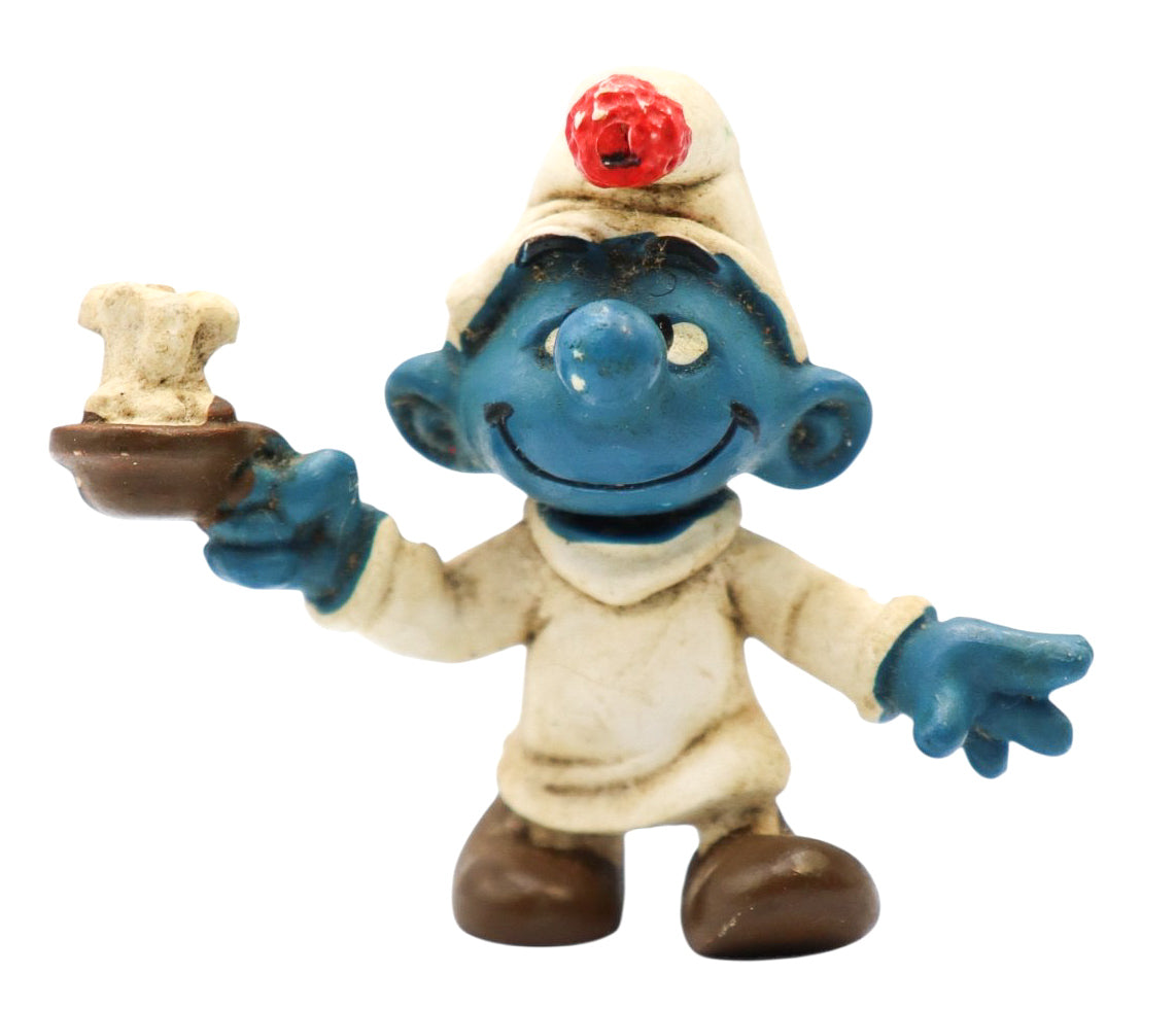 1979 Schleich Candle Smurf Vintage Figurine