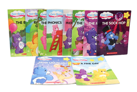 2016 Scholastic Care Bears Phonics Reading Program Incomplete Lot 10/12 Books