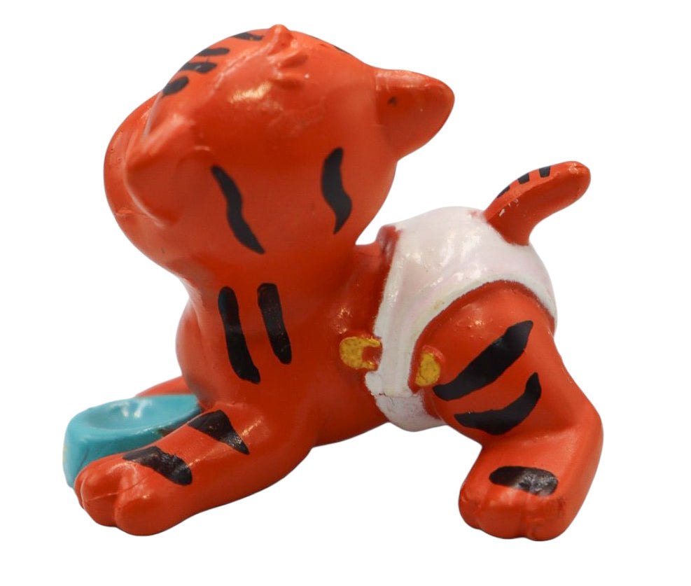 1991 Galoob Magic Diaper Babies Pet Tiger Figurine with Bowl