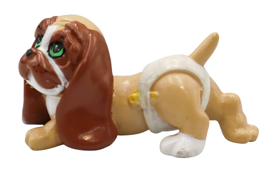 1991 Magic Diaper Babies Pets Galoob Basset Hound Dog Figurine Assorted