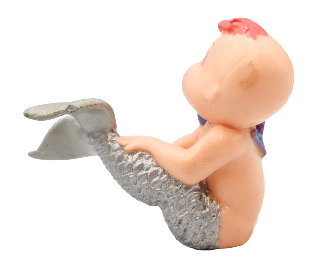 1992 Galoob Magic Diaper Merbabies Vintage Mermaid with Purple Crab Figurine