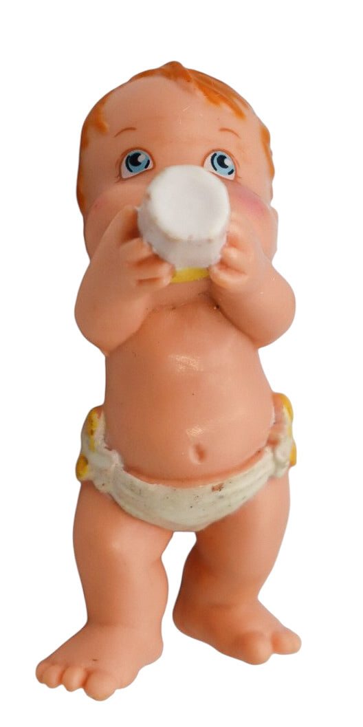 1991 Galoob Magic Diaper Baby Drinking From Bottle Vintage PVC Figurine