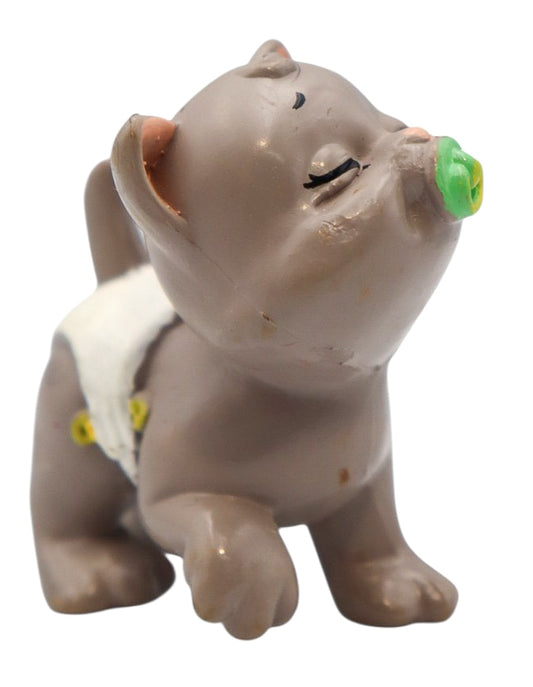 1991 Galoob Magic Diaper Babies Pets Grey Kitten Figure