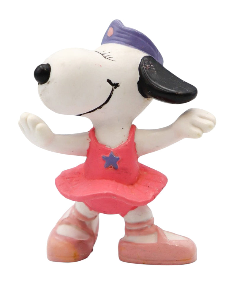 1980s Vintage Peanuts Snoopy Sister Ballerina Belle PVC Figurine