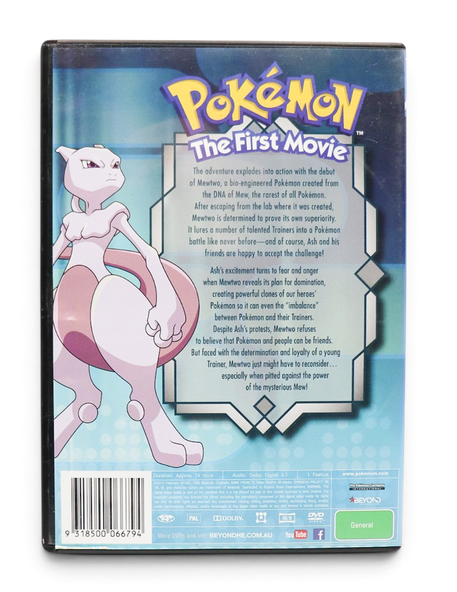 1998 Pokémon: The First Movie DVD