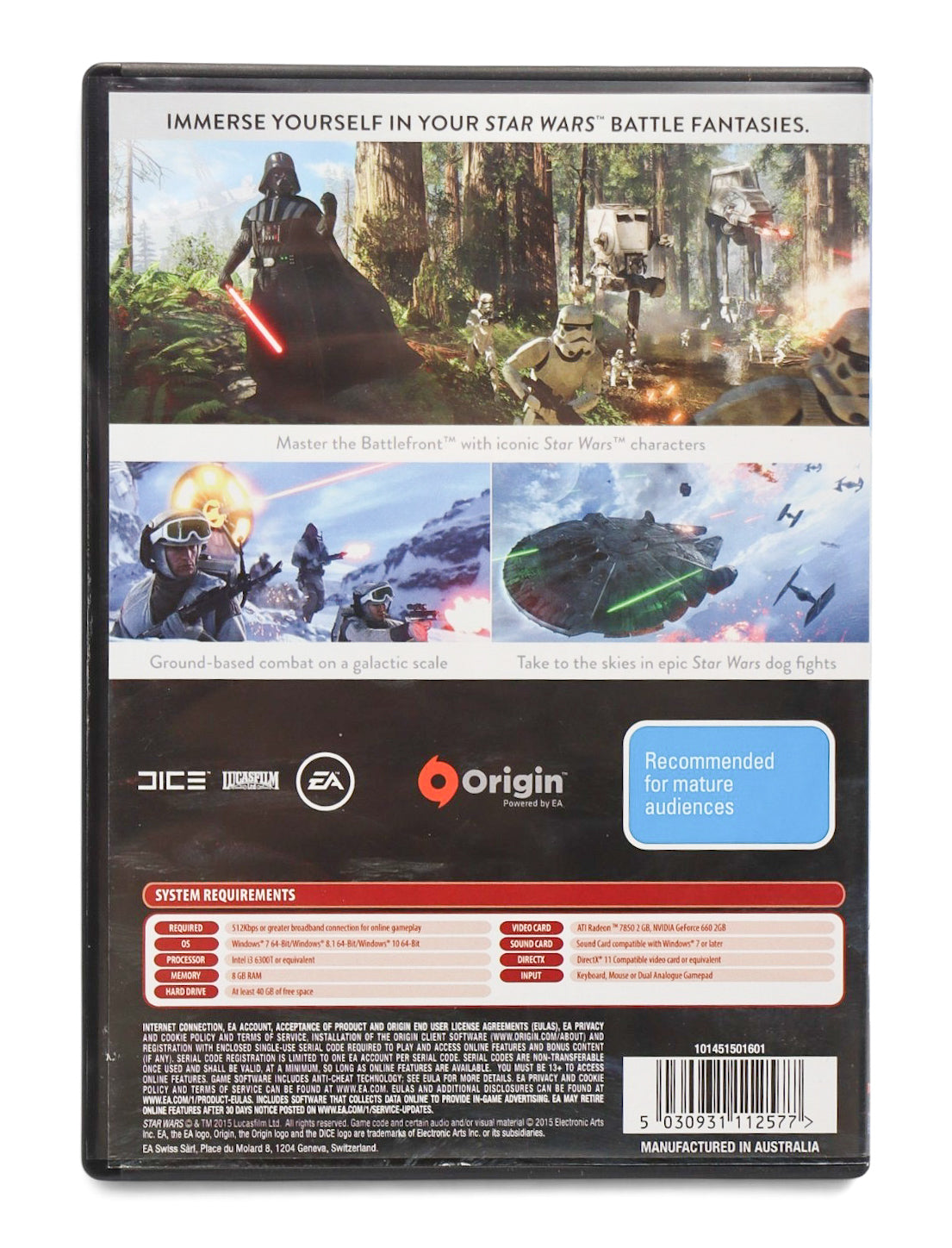 2015 Star Wars Battlefront (PC, EA)