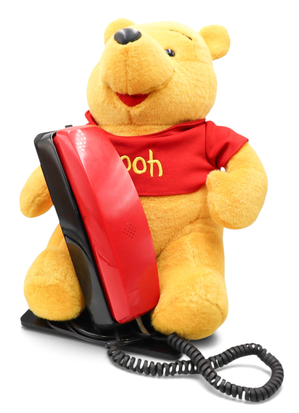 1990s Vintage Disney Winnie the Pooh Plush Corded Landline Telephone