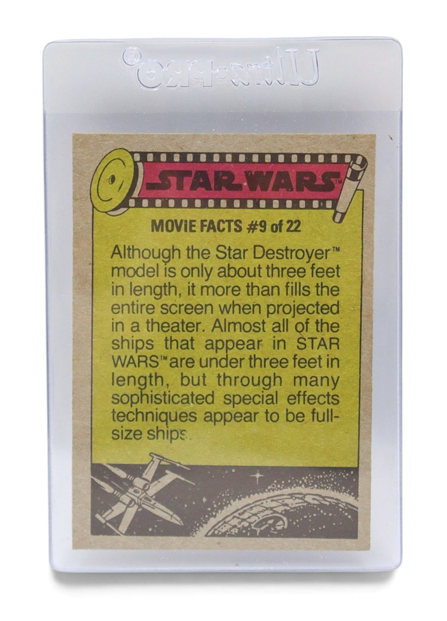 1977 Topps Star Wars Vintage Trading Cards Lot in Protective Sleeves