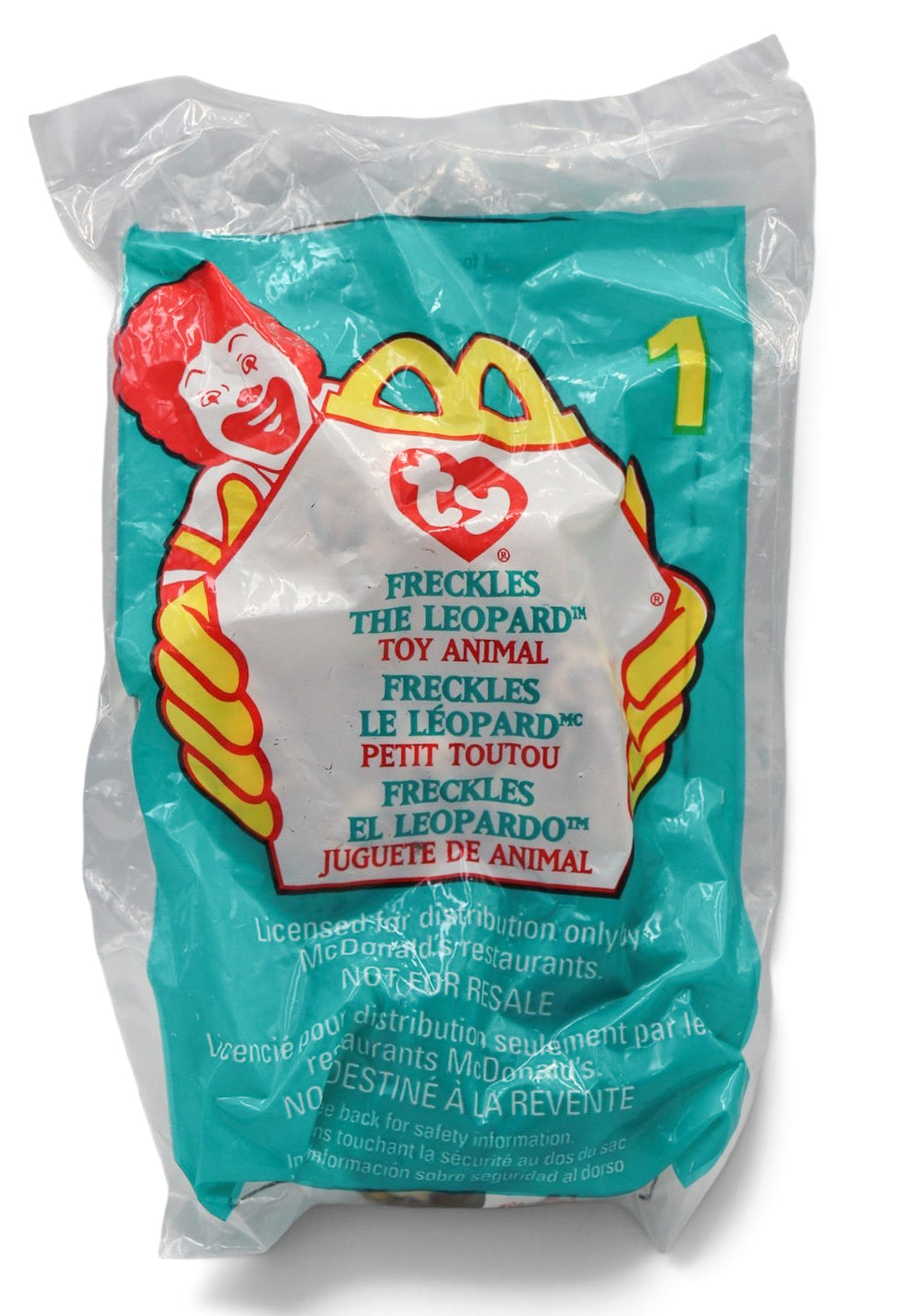1999 McDonald's Ty Teenie Beanie Babies Freckles the Leopard #1