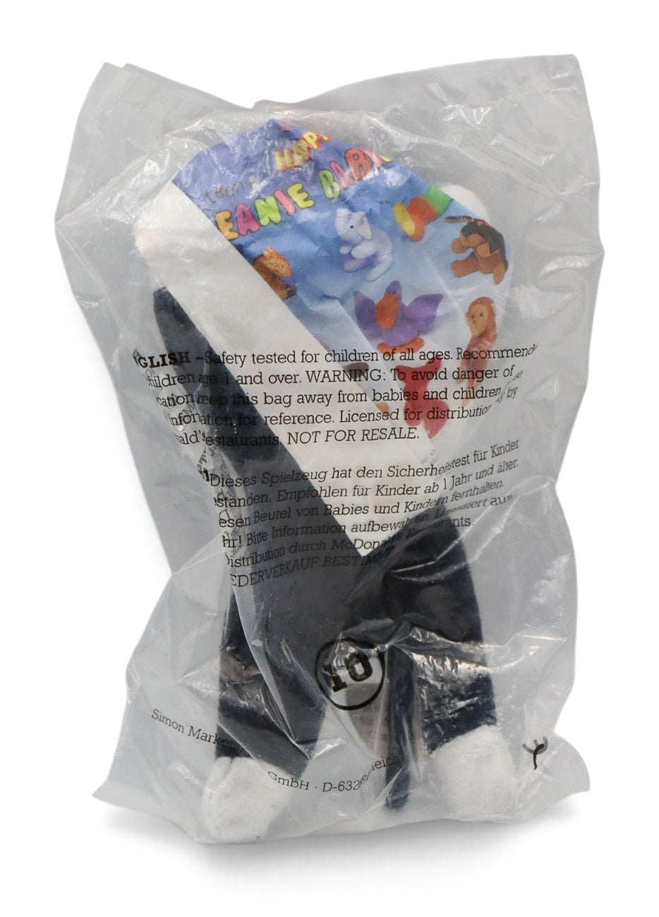 1998 McDonald's Teenie Beanie Baby Zip the Black Cat #10 Sealed