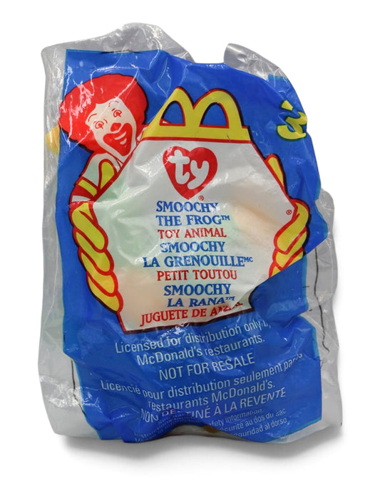 1999 McDonald's Teenie Beanie Babies Ty Smoochy the Frog Toy #3 Sealed