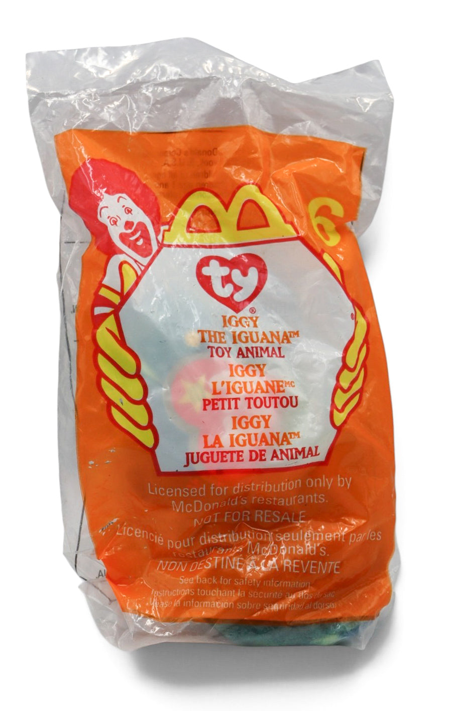 1999 McDonald's Teenie Beanie Baby Iggy the Iguana #6 - New Sealed