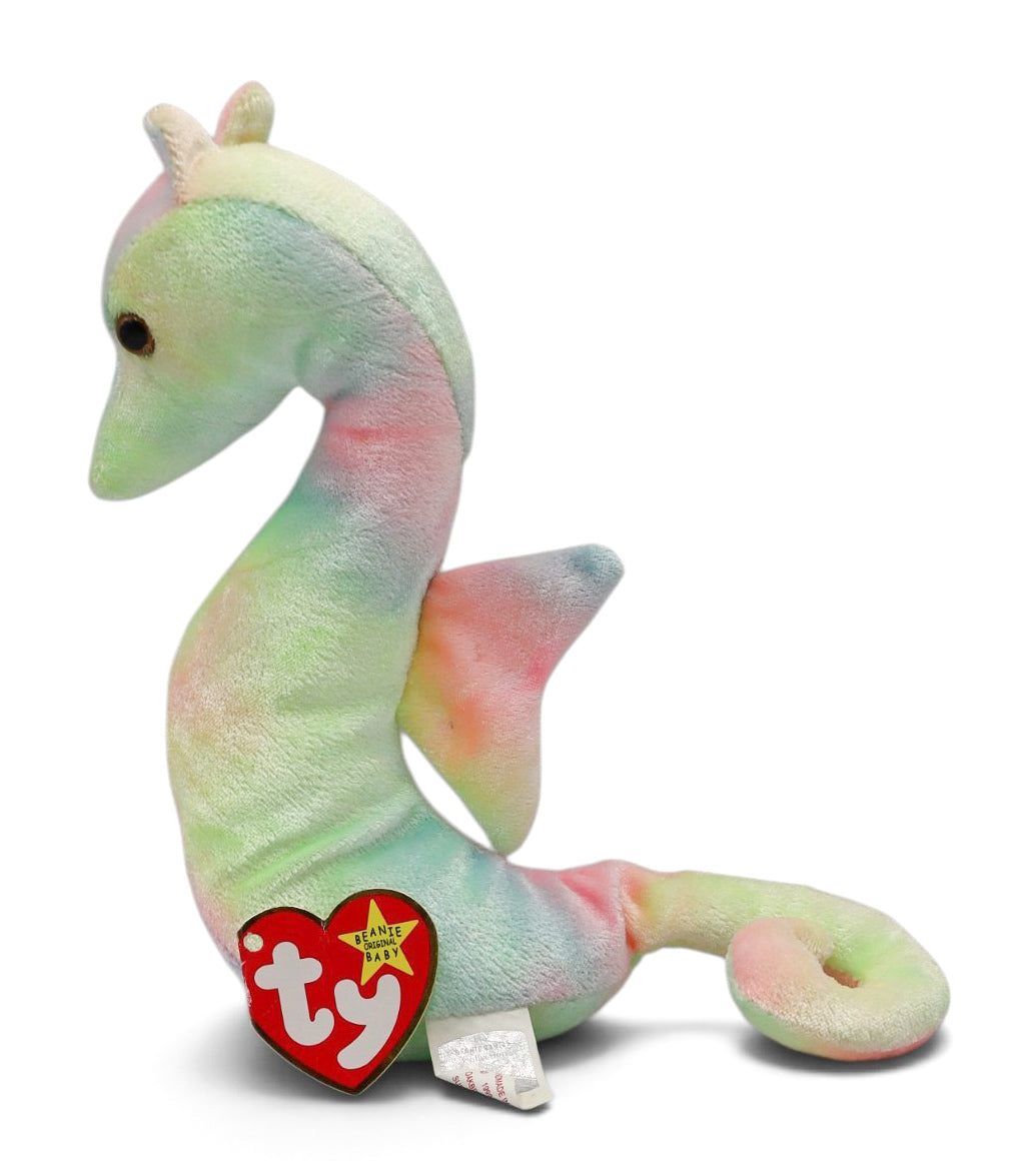 1999 Ty Beanie Baby Neon the Seahorse Plush