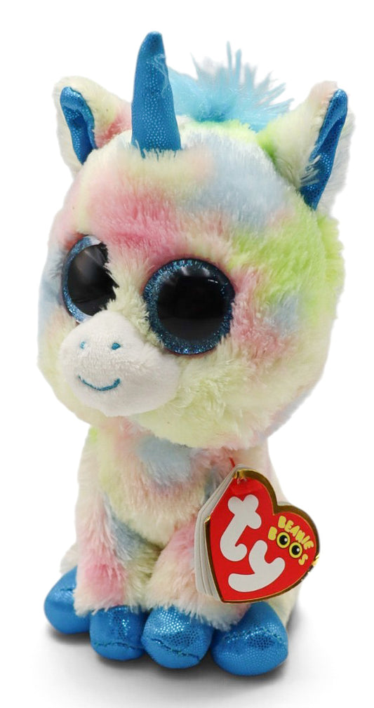 2018 Ty Beanie Boos Blitz the Unicorn Sparkly Rainbow Plush