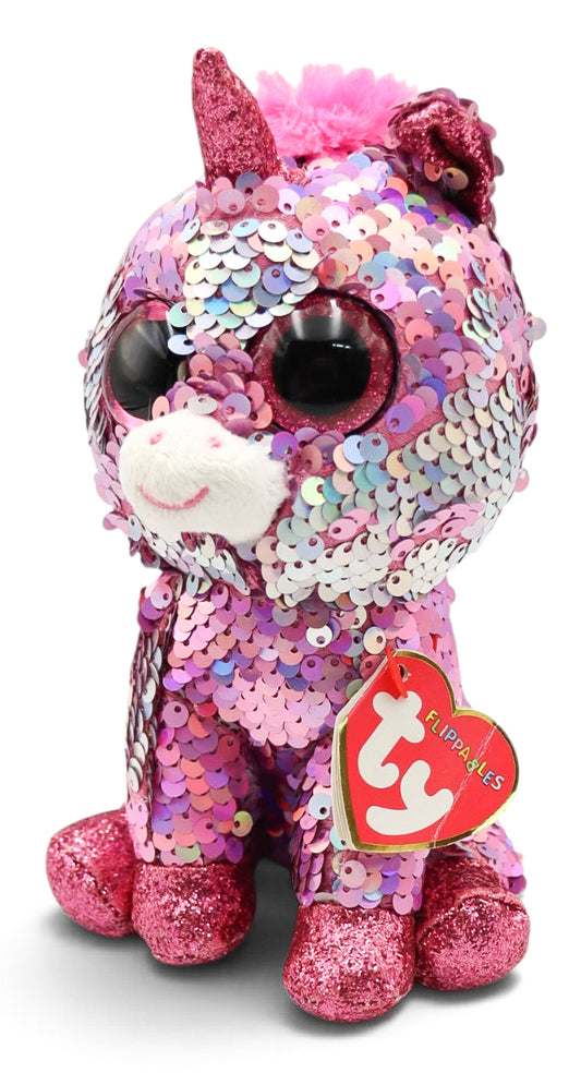 2018 Ty Flippables Sparkle the Unicorn Sequin Plush