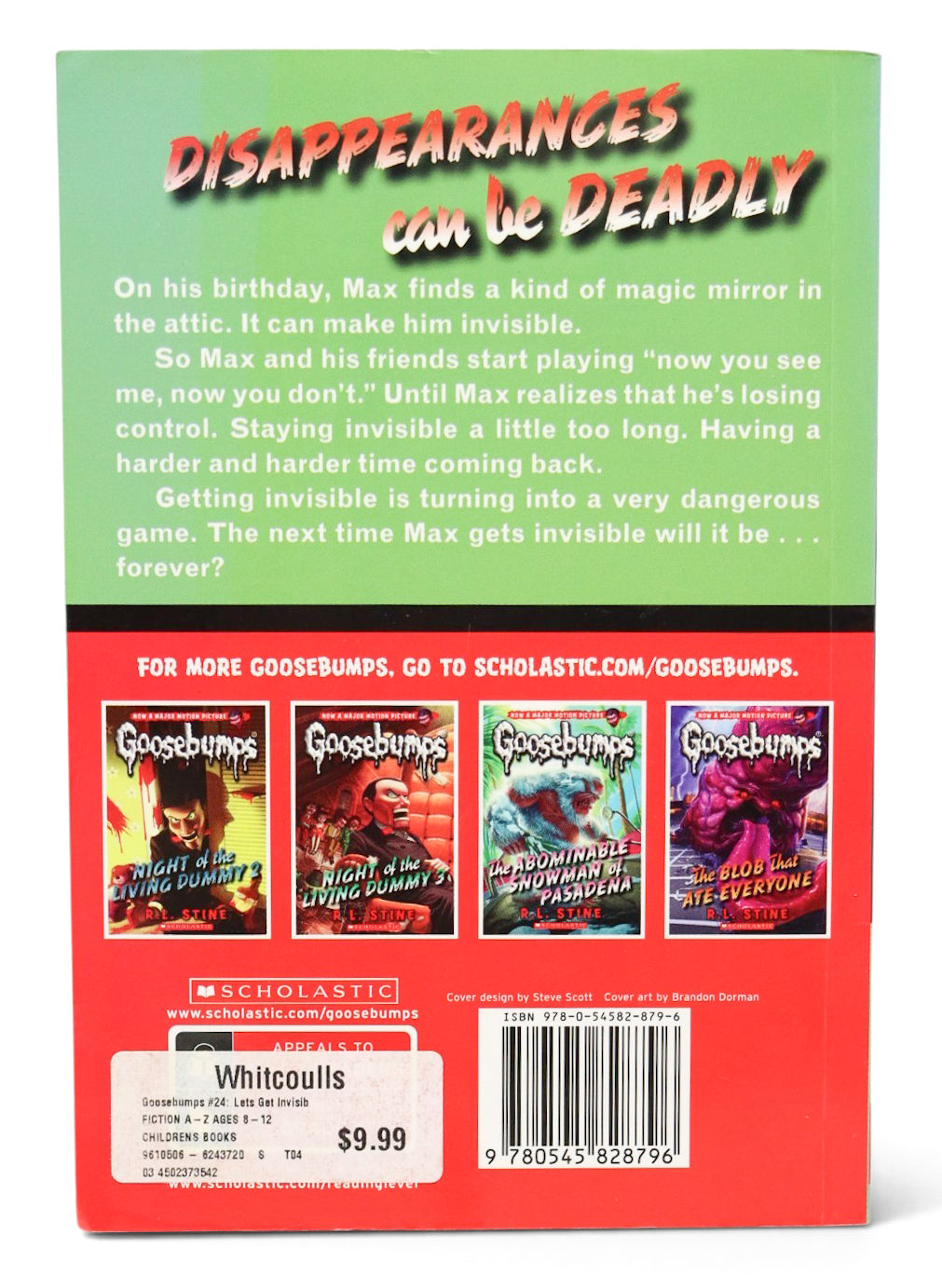 2015 - Goosebumps: Let's Get Invisible! Book