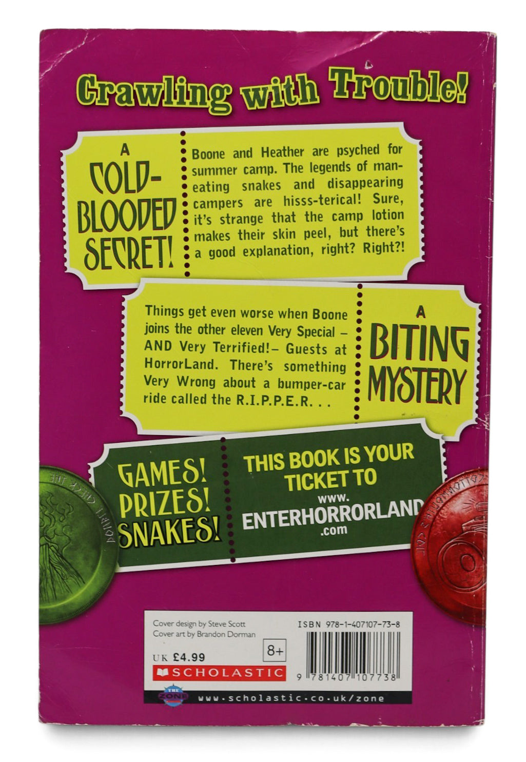 2009 Goosebumps Welcome to Camp Slither Book