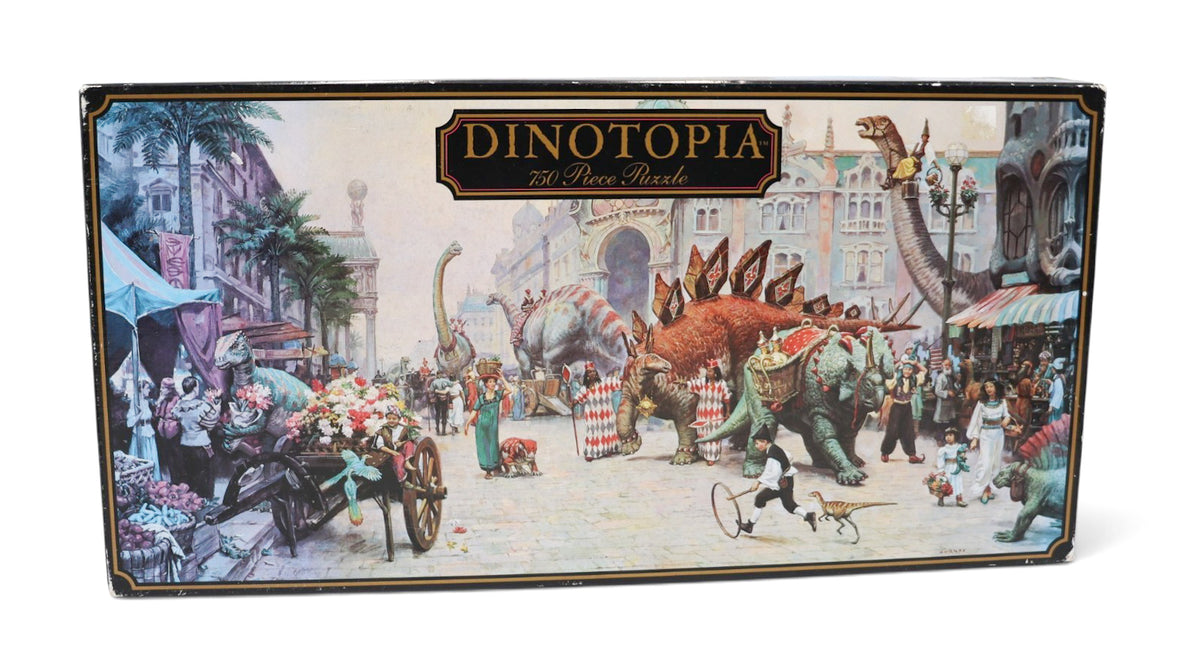 1995 Dinotopia "Dinosaur Boulevard" 750-Piece Jigsaw Puzzle