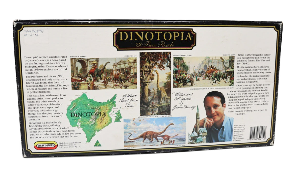 1995 Dinotopia "Dinosaur Boulevard" 750-Piece Jigsaw Puzzle
