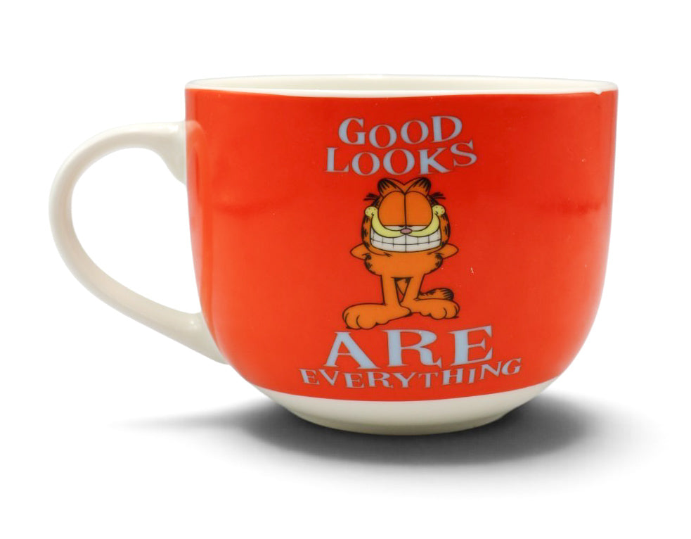 Garfield good looks are everything soup mug