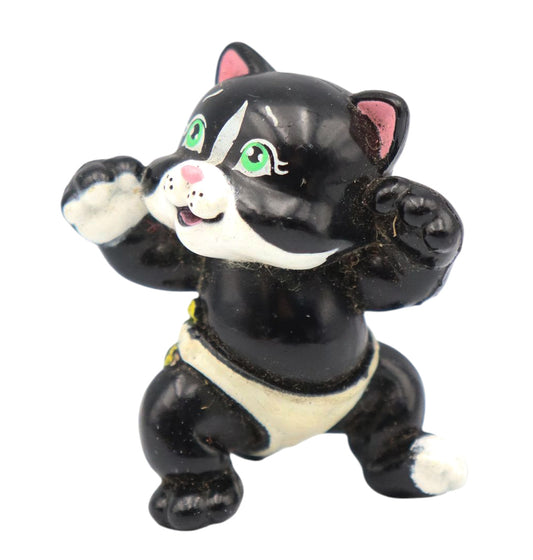 1991 Magic Diaper Babies Pets Black & White Kitty