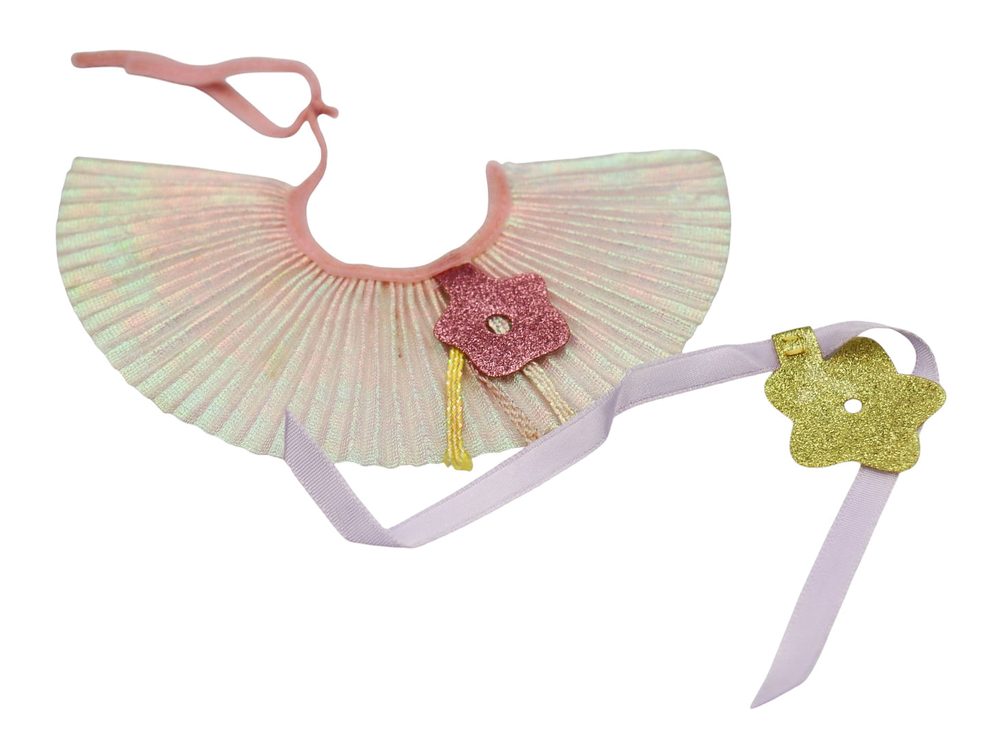 1980s Lady Lovely Locks Maiden Fair Hair Enchanted Island Pleated Gown and Ribbon