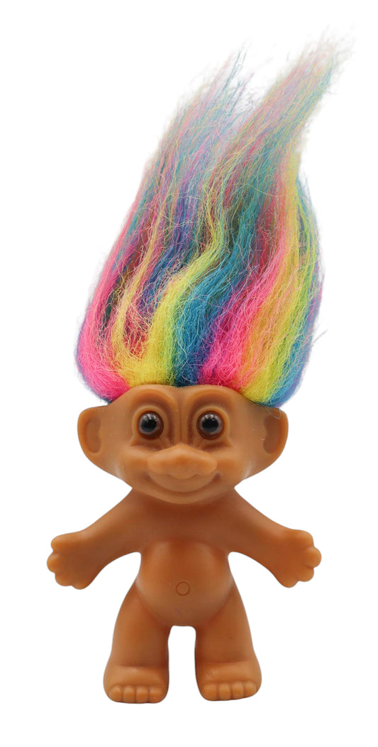 1990s Russ Rainbow Hair Troll