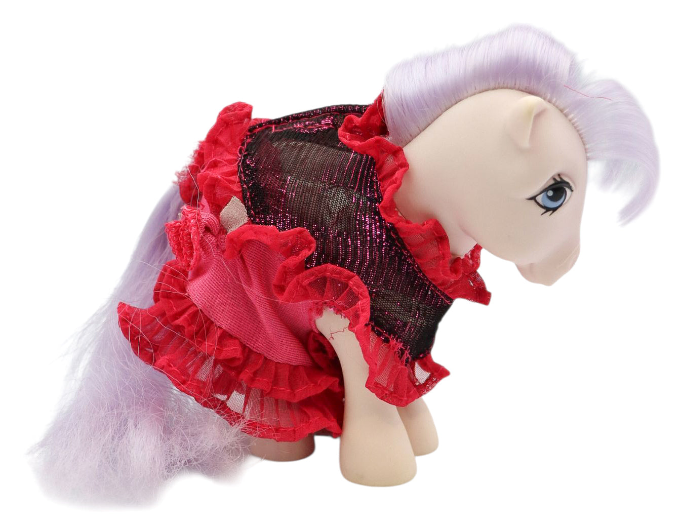 1980s G1 My Little Pony - Pony Wear Red & Black Dress