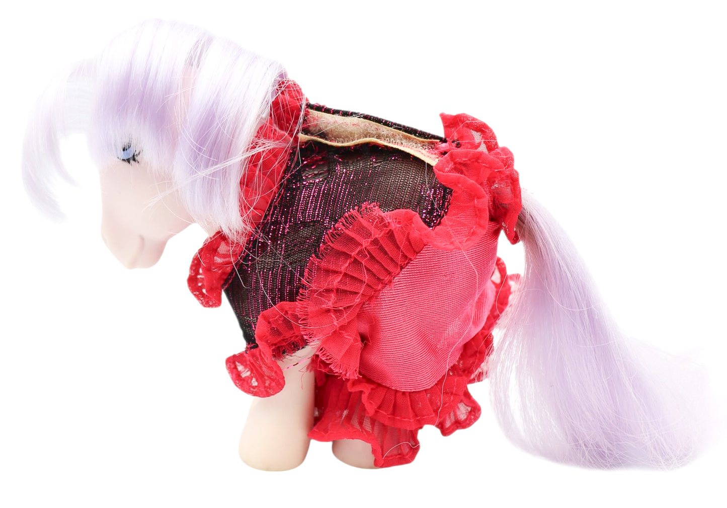 1980s G1 My Little Pony - Pony Wear Red & Black Dress