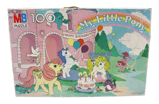 1980s My Little Pony 100 Piece Happy Birthday Puzzle