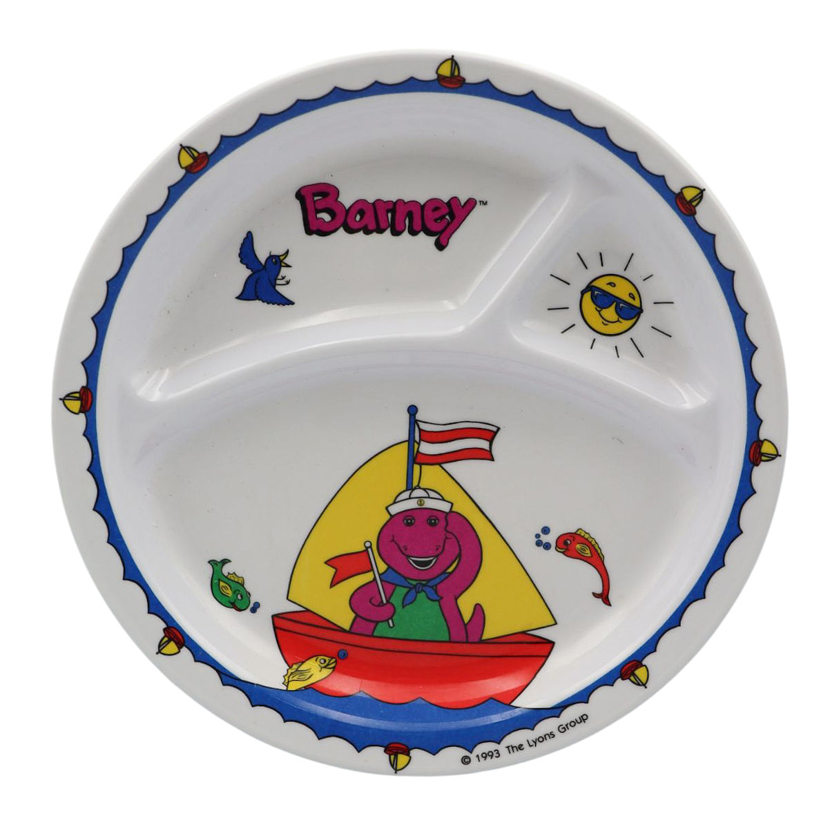 1993 Barney Melamine Plate