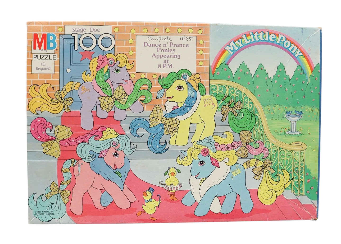Milton Bradley G1 My Little Pony Dance N' Prance Ponies 100 Piece Puzzle