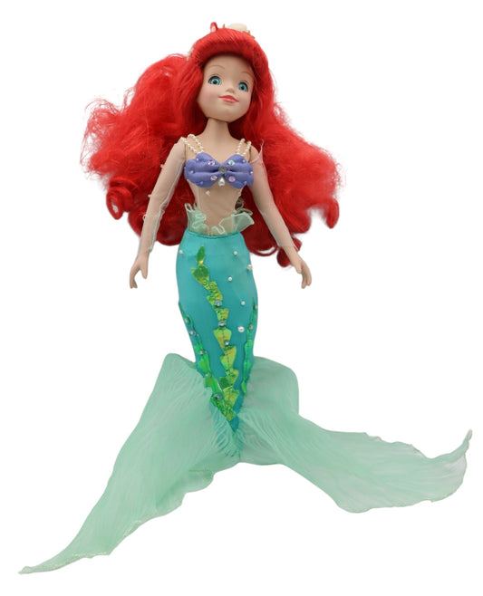 2004 Disney Princess The Little Mermaid Ariel Brass Key  Porcelain Doll 14"