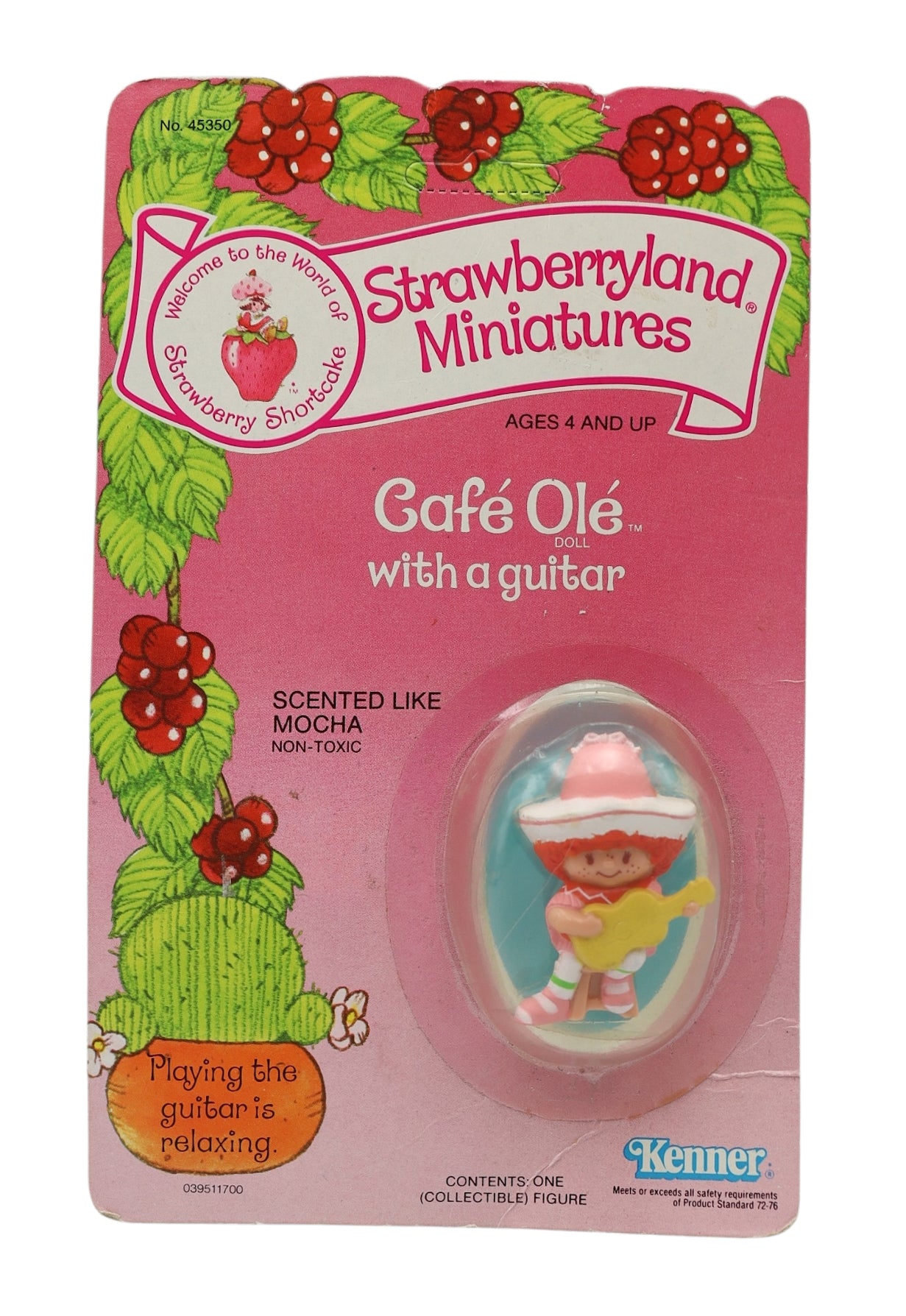 1982 Kenner Strawberry Shortcake Strawberryland Minitures Café Olé With A Guitar
