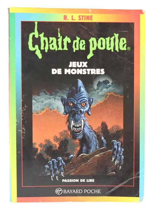 R.L Stine Goosebumps Chair De Poule Jeux De Monstres Book