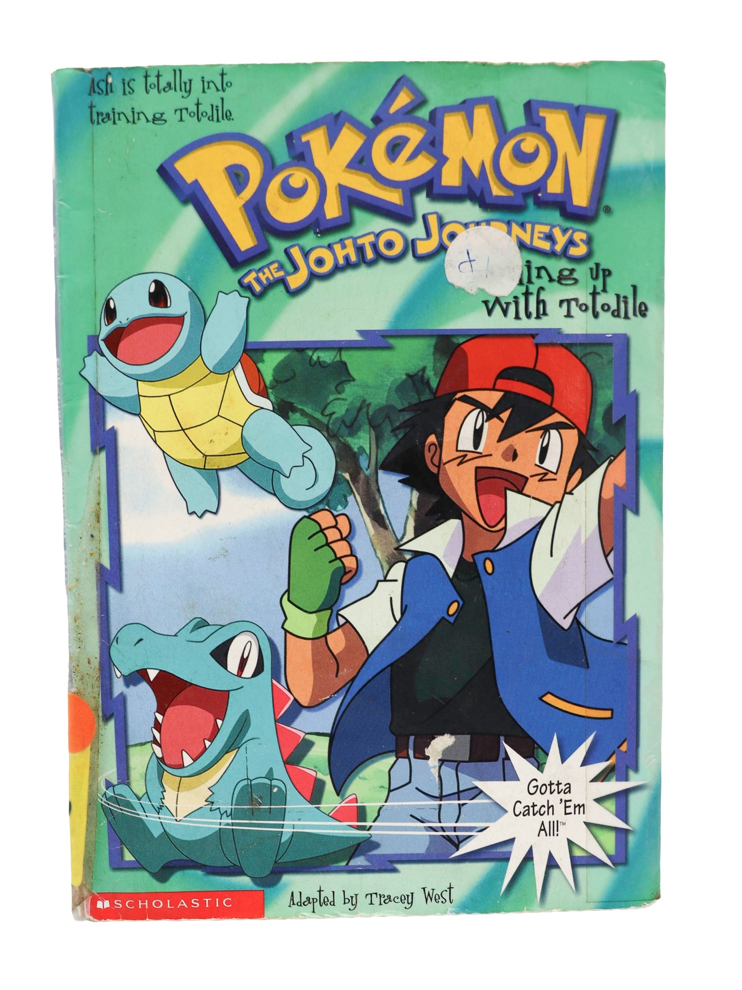 2001 Pokemon The Johto Journeys Teaming Up With Totodile Book