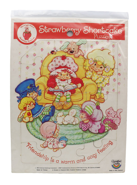 1982 Strawberry Shortcake Friendship Is A Warm And Cozy Feeling Puzzle