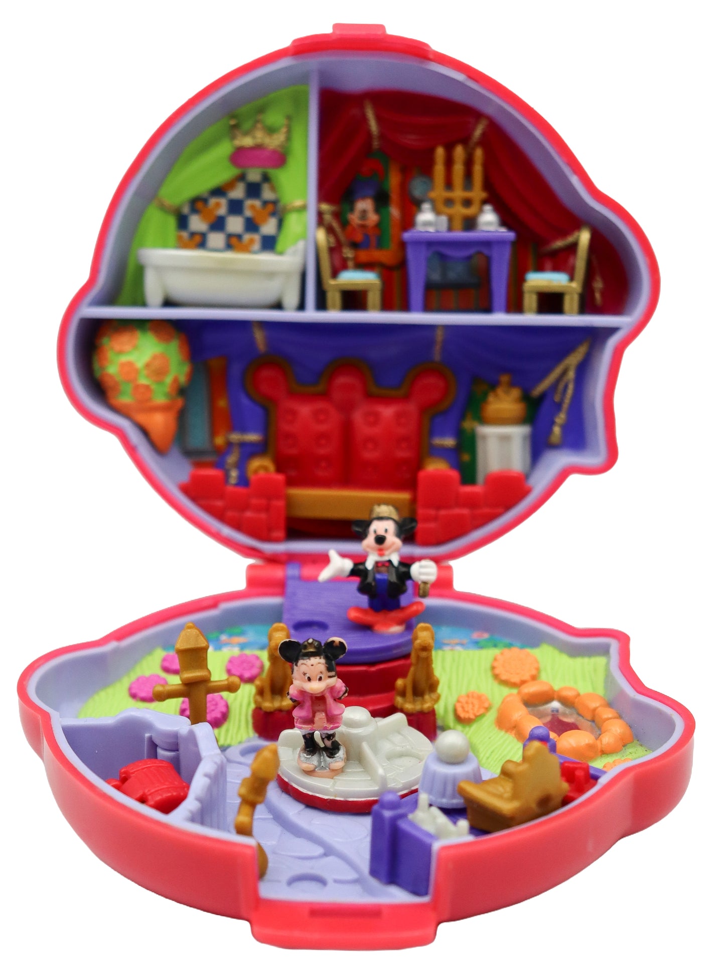 1995 Disney Bluebird Polly Pocket Mickey And Minnie Mouse Compact Playset