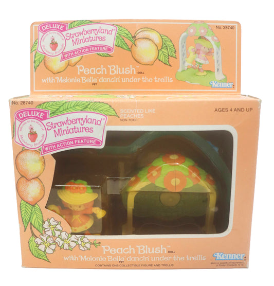 1980s Strawberry Shortcake Deluxe Strawberryland Miniatures Peach Blush