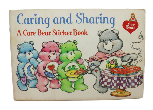 1980s Care Bears Caring And Sharing Care Bear Sticker Book #2