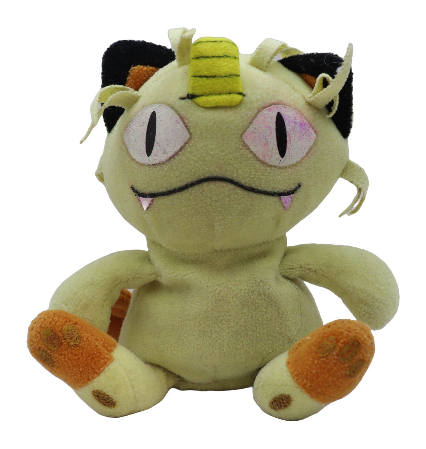1998 Nintendo Pokemon Meowth Beanie Plush