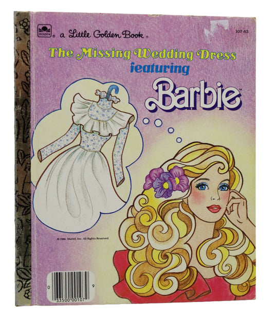 A Little Golden Book The Missing Wedding Dress Featuring Barbie