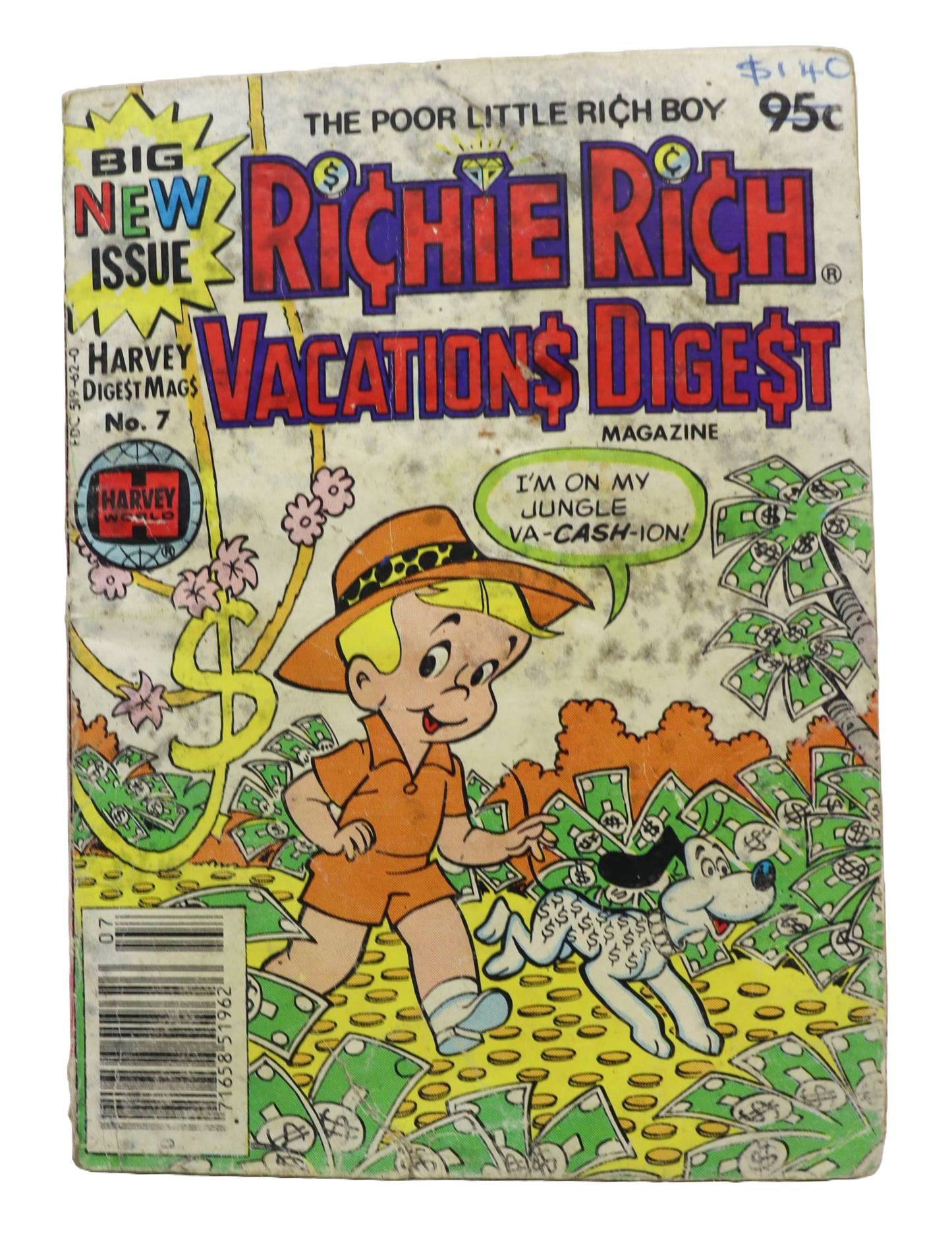 1980s Richie Rich Vacation Digest no. 7 comic book