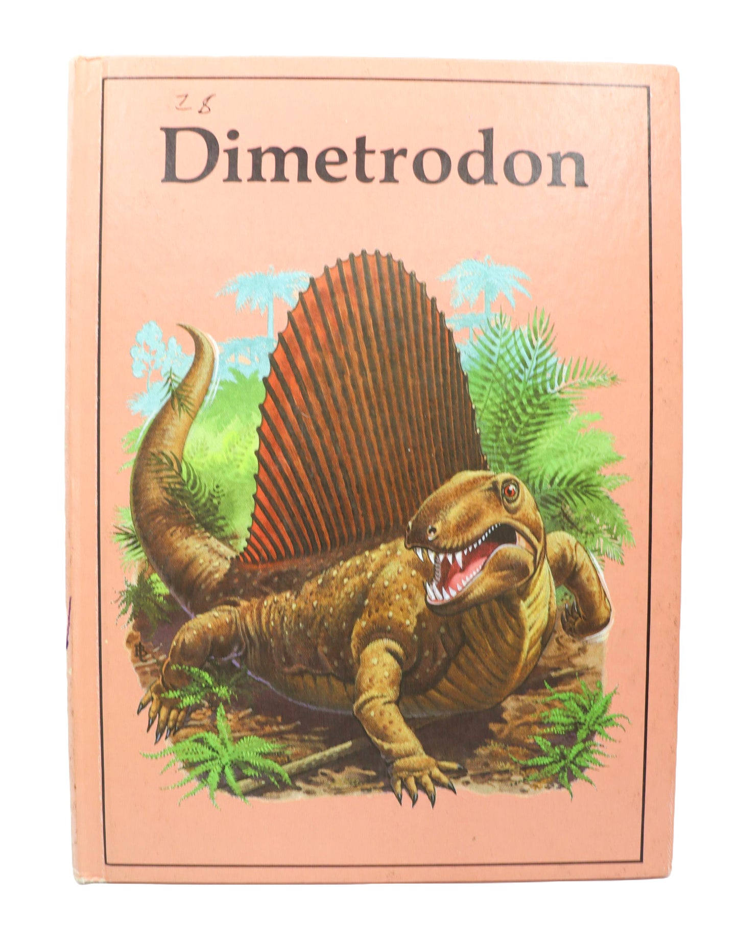 Vintage Dimetrodon dinosaur book