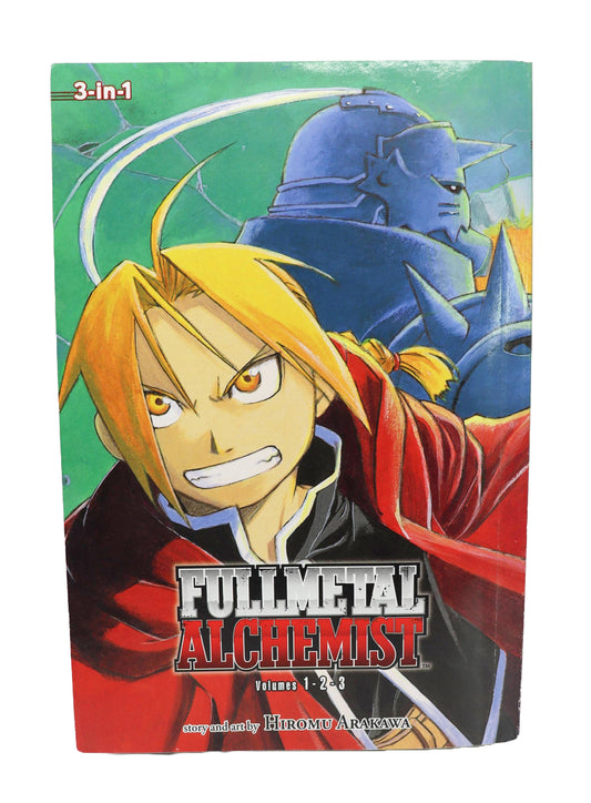 Full Metal Alchemist Volume 1, 2 & 3 manga book